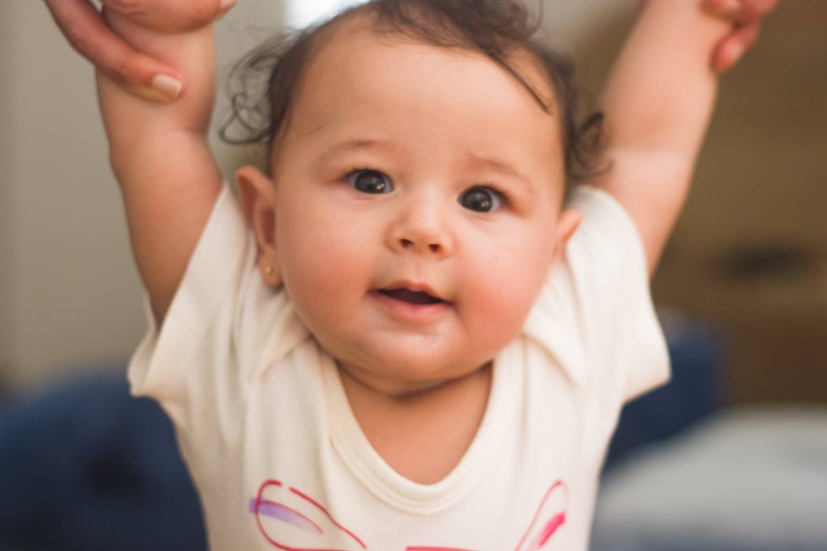 Mariana during her at-home first-year session