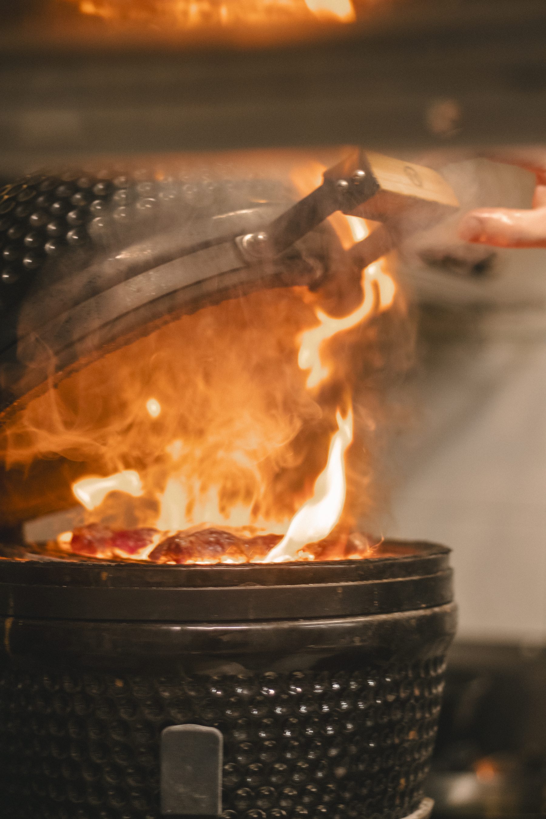 Brasa no kamado