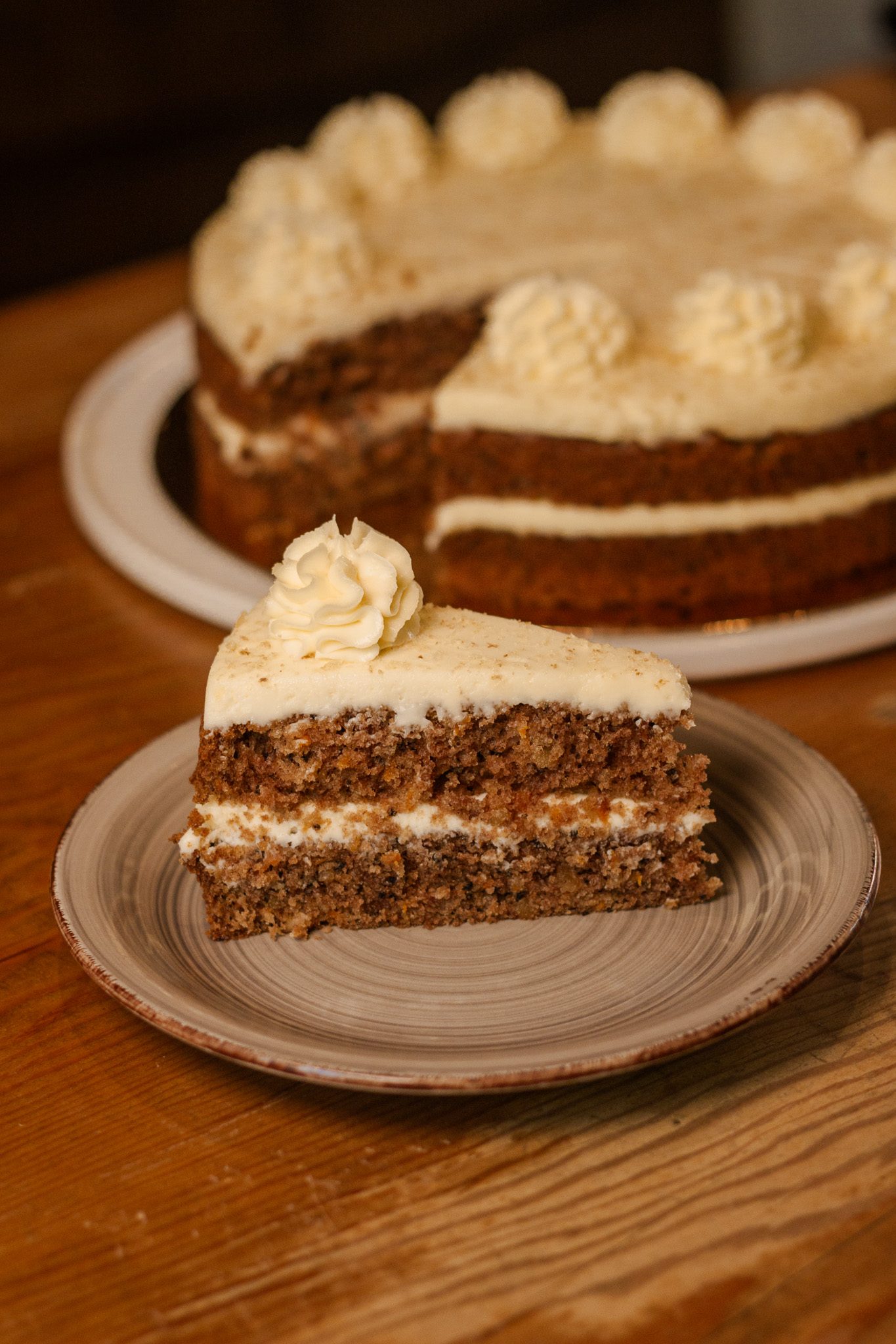 Zanah carrot cake fatiado